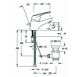 Robinet Lavabo Garis Nova - Mitigeur monocommande