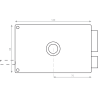 Serrure en applique Héraclès monopoint, à tirage, cylindre SR