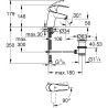 Robinet Mitigeur pour lavabo Grohe Eurosmart