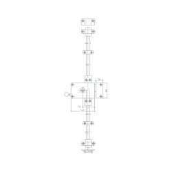 Serrure 3 points Keso Omega 4000 S horizontal tirage