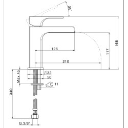 Robinet mitigeur lavabo Alterna Domino 3