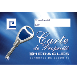 Cylindre de serrure double entrée Héraclès adaptable Laperche 