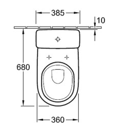 W.C. complet Villeroy et Boch onovo plus