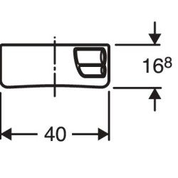 Réservoir attenant double touche Geberit AP 128 - Confort