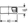 Réservoir attenant double touche Geberit AP 128 - Confort