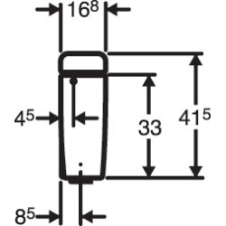 Réservoir attenant double touche Geberit AP 128 - Confort