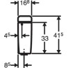 Réservoir attenant double touche Geberit AP 128 - Confort