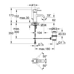 Robinet lavabo Grohe Allure - Mitigeur monocommande livré et posé en 48h