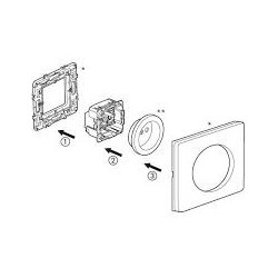 Prise simple Legrand Céliane 2P+T - Appareillage complet blanc encastré