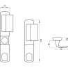 Pack sécurité : Poignée de protection magnétique, Héraclès Salomé™ - Argent + Cornières anti-pinces avec couleur aux choix