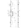 Serrure à mortaiser Héraclès TF3000 3 points - Entraxe 50 mm - Profil Européen