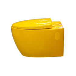 Cuvette WC suspendue Loobow Jaune Piou