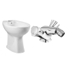 Bidet Vitra Normus + Robinet mélangeur bidet Grohe Costa L