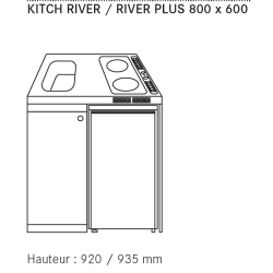 Pack Kitchenette Franke River 800x600 + Robinet Garis Nova