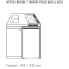 Pack Kitchenette Franke River 800x600 + Robinet Grohe Eurosmart
