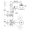 Colonne de douche complète Grohe Euphoria System 180