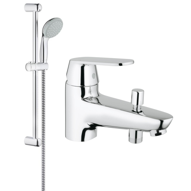 Ensemble de douche Grohe Tempesta + Robinet mitigeur Bain / Douche monotrou Grohe Eurosmart