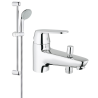 Ensemble de douche Grohe Tempesta + Robinet mitigeur Bain / Douche monotrou Grohe Eurosmart