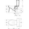 W.C. Porcher Aspirambo - Sortie orientable