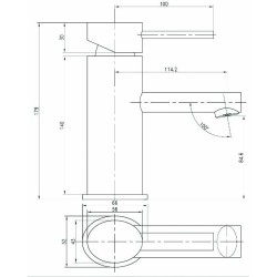 Robinet Lavabo Garis Azur - Mitigeur monocommande